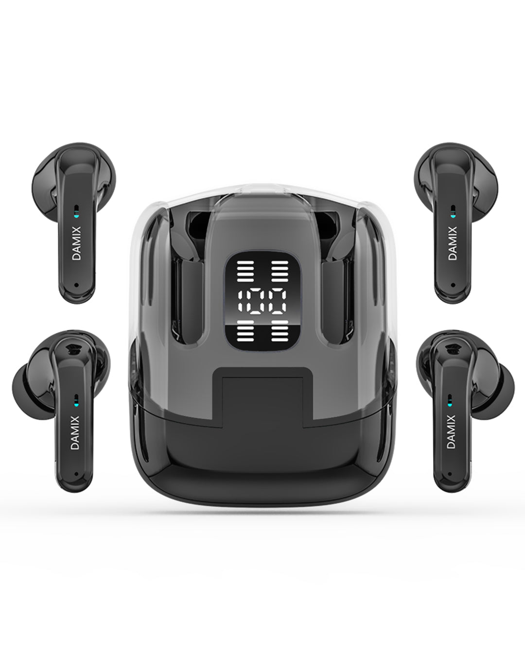 2025! Nuevos Audífonos Doble Par, sonido HiFi, bluetooth 5.5, Cancelación de ruido ENC, 2 pares de auriculares