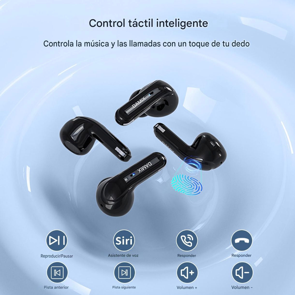 2025! Nuevos Audífonos Doble Par, sonido HiFi, bluetooth 5.5, Cancelación de ruido ENC, 2 pares de auriculares