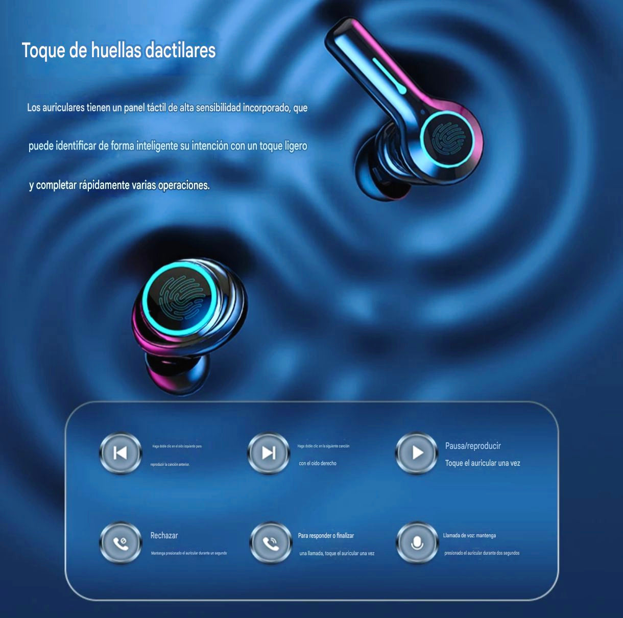 Auriculares Doble Par M21 Bluetooth + Power Bank, sonido HiFi y Cancelación de ruido ENC