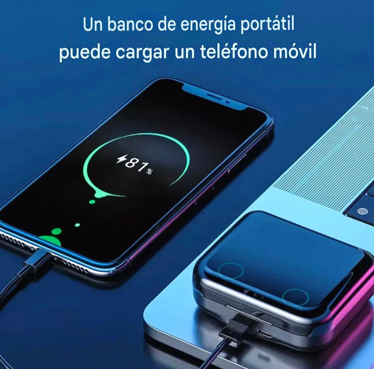 Auriculares Doble Par M21 Bluetooth + Power Bank, sonido HiFi y Cancelación de ruido ENC
